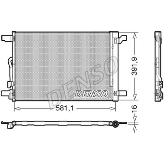 Радіатор кондиціонера Denso DCN32024