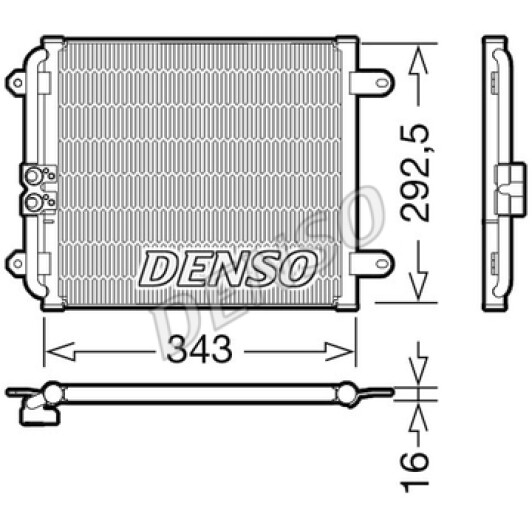 DCN02032 Denso Радиатор кондиционера для Audi R8