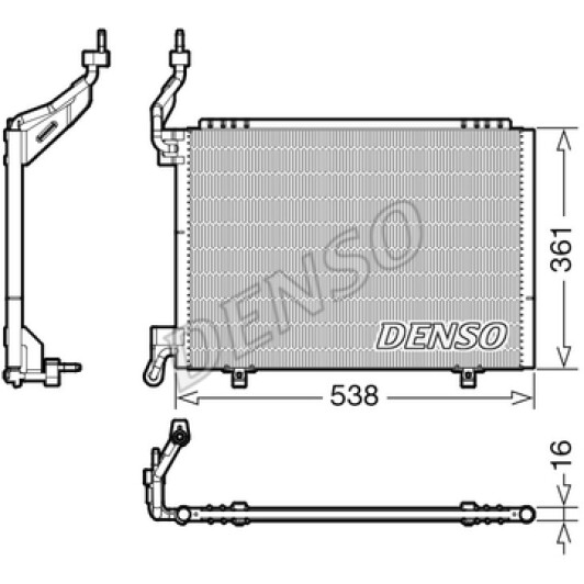 Радиатор кондиционера Denso dcn10038 для Ford Fiesta