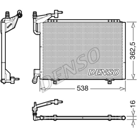 Радиатор кондиционера Denso dcn10042