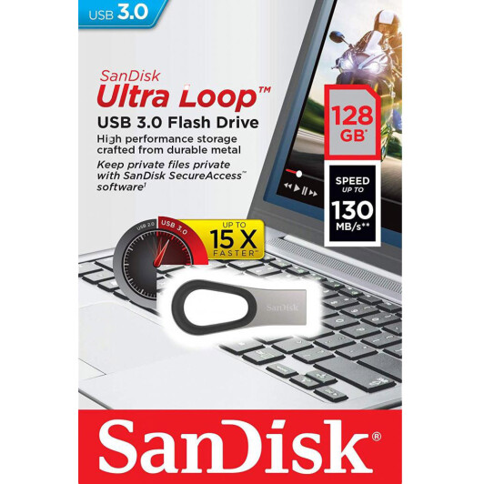 Флешка SanDisk Ultra Loop 128 ГБ