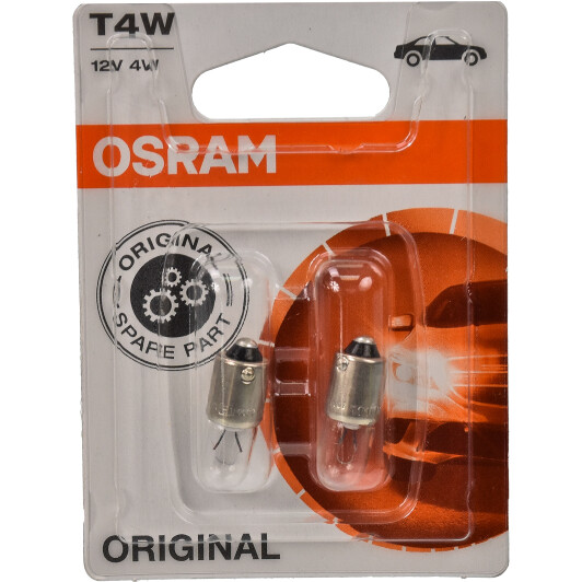 Автолампа Osram Original Line T4W BA9s 4 W прозрачная 3893-02B