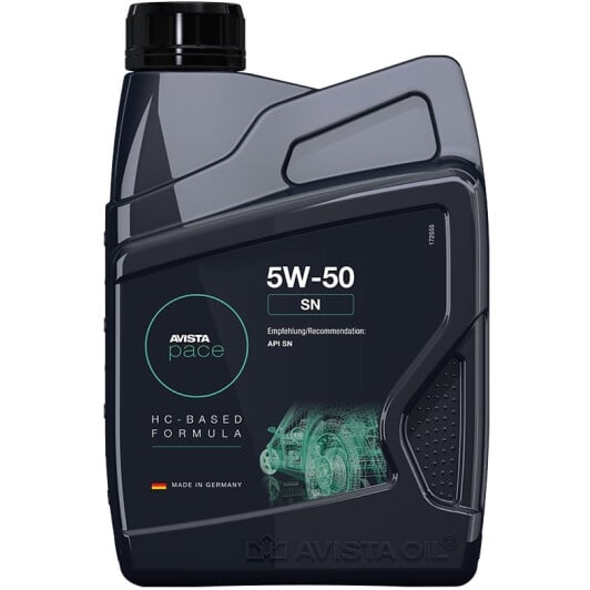 Моторна олива AVISTA Pace SN 5W-50 1 л на Citroen DS4