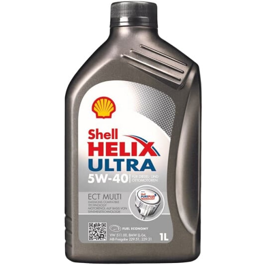 Моторна олива Shell Helix Ultra ECT MULTI 5W-40 на Chevrolet Impala