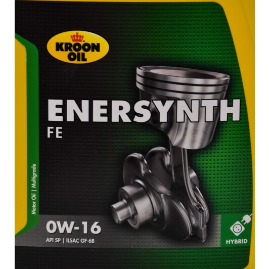 Моторна олива Kroon Oil Enersynth FE 0W-16 1 л на Ford EcoSport