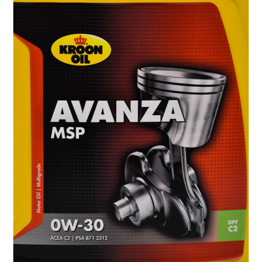 Моторна олива Kroon Oil Avanza MSP 0W-30 1 л на Audi Q7