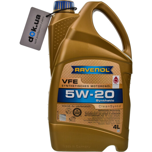 Моторное масло Ravenol VFE 5W-20 4 л на Suzuki Baleno