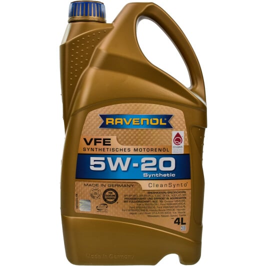 Моторное масло Ravenol VFE 5W-20 4 л на Chevrolet Cruze