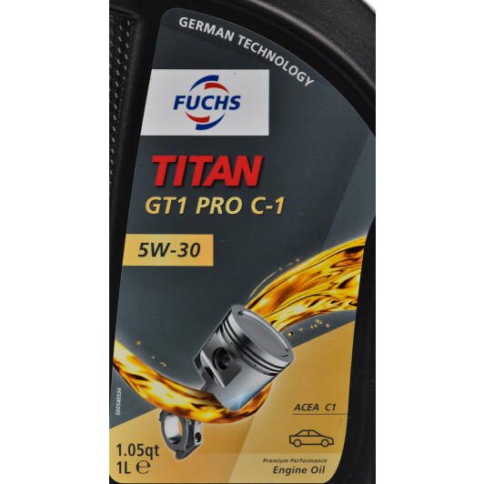 Моторное масло Fuchs Titan GT1 Pro C-1 5W-30 1 л на Mazda RX-7
