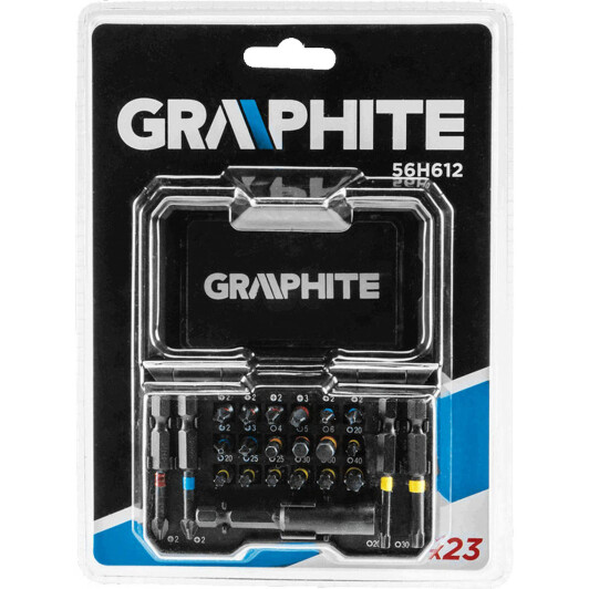 Набір бит з тримачем Graphite 56H612 22 шт.