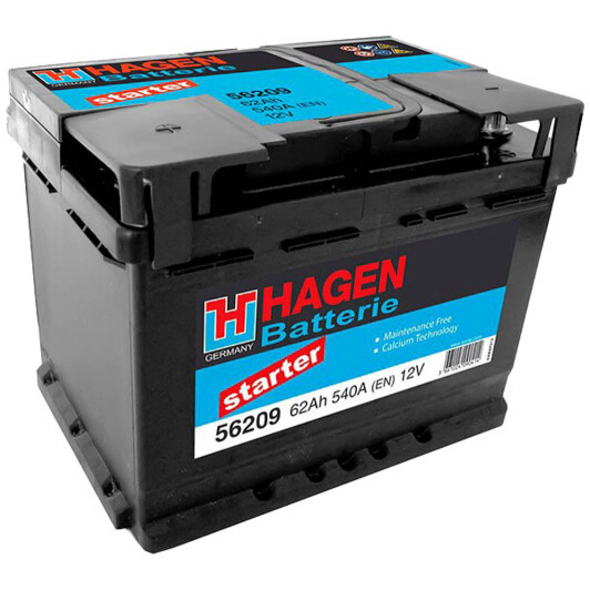 Аккумулятор HAGEN 6 CT-62-L Starter 56209