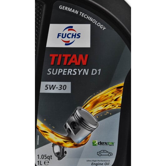 Моторное масло Fuchs Titan Supersyn D1 5W-30 1 л на Suzuki Celerio