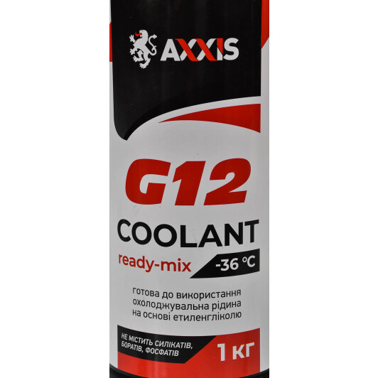 Axxis Coolant Ready-Mix G12 красный -36 °C готовый антифриз