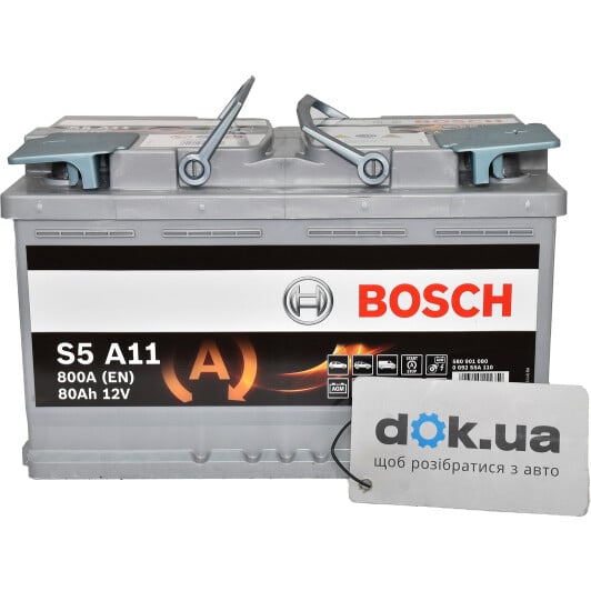 Акумулятор Bosch 6 CT-80-R S5 AGM 0092S5A110
