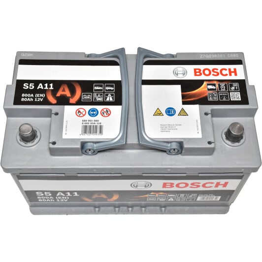 Акумулятор Bosch 6 CT-80-R S5 AGM 0092S5A110