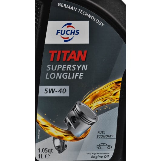 Моторное масло Fuchs Titan Supersyn Long Life 5W-40 1 л на Ford EcoSport