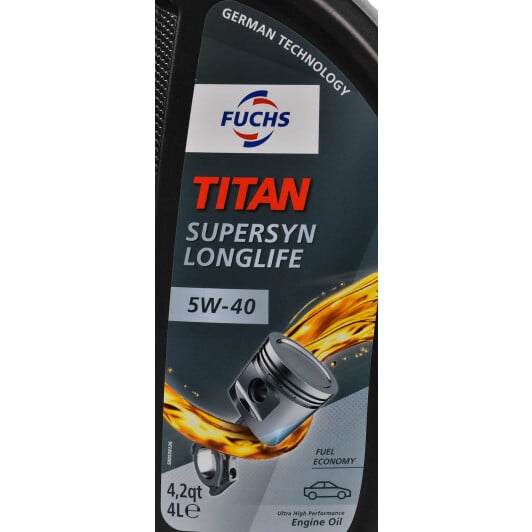 Моторна олива Fuchs Titan Supersyn Long Life 5W-40 4 л на Hyundai Terracan