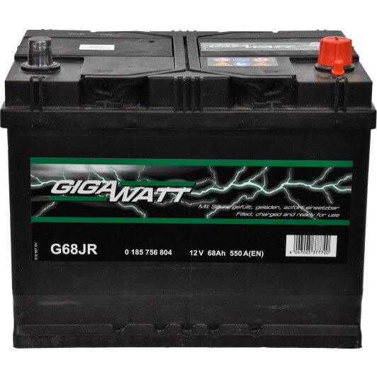 Акумулятор Gigawatt 6 CT-68-R 0185756804