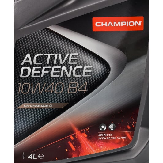 Моторное масло Champion Active Defence B4 10W-40 4 л на Hyundai Equus
