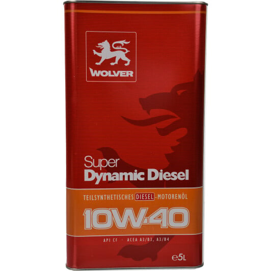 Моторное масло Wolver Super Dynamic Diesel 10W-40 5 л на Kia Besta