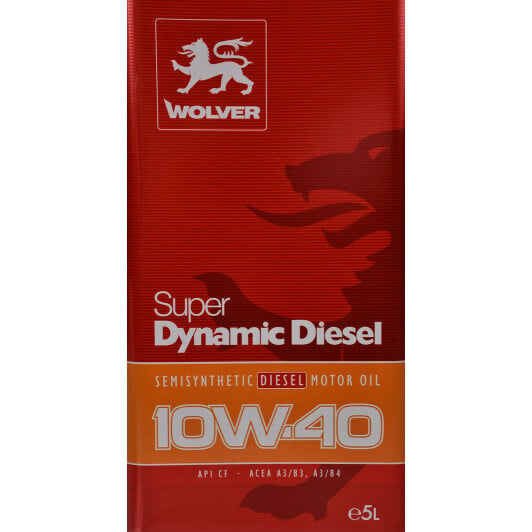 Моторное масло Wolver Super Dynamic Diesel 10W-40 5 л на Renault Sandero