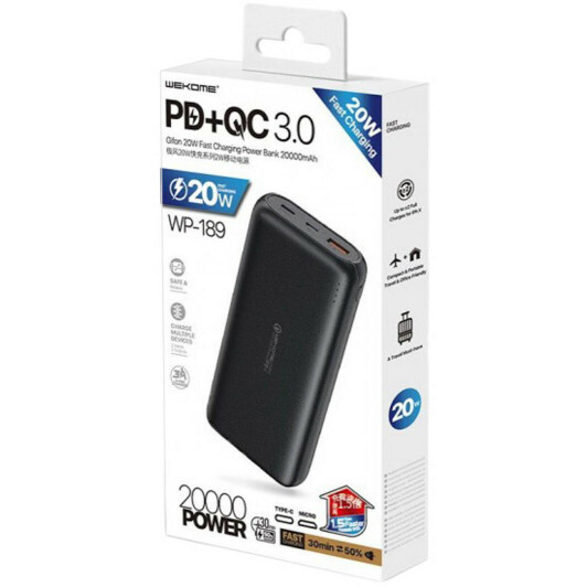 Повербанк Wekome WP-189 20000 mAh 20 Вт