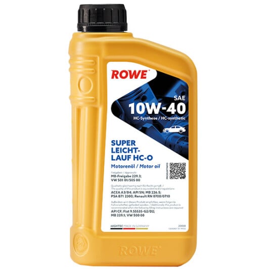 Моторное масло Rowe Super Leicht-Lauf HC-O 10W-40 1 л на Opel Mokka