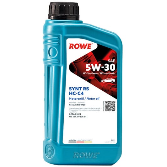 Моторна олива Rowe Synt RS HC-C4 5W-30 1 л на Toyota IQ