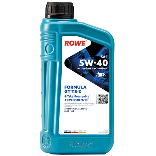 Моторное масло 4T Rowe Formula GT TS-Z 5W-40 синтетическое