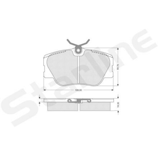 BDS104 Starline Тормозные колодки