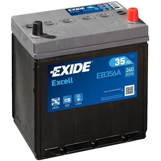 Аккумулятор Exide 6 CT-35-R Excell EB356A