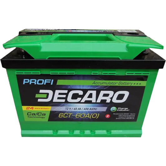 Аккумулятор DECARO 6 CT-60-L Profi 66031pro