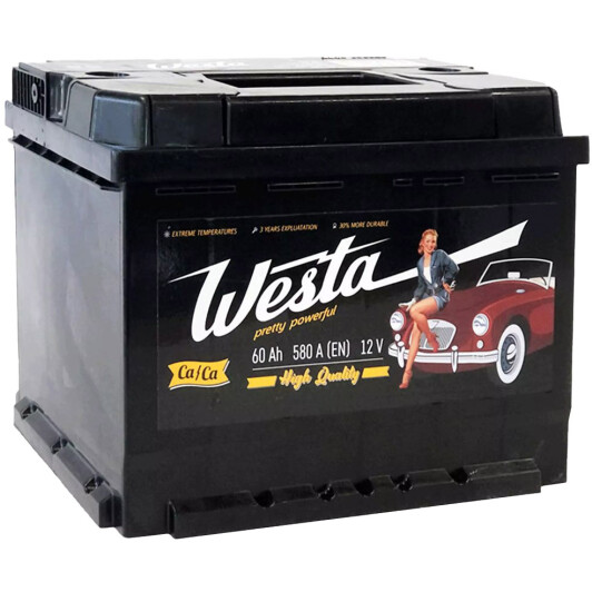 Аккумулятор Westa 6 CT-60-L Pretty Powerful WPP601