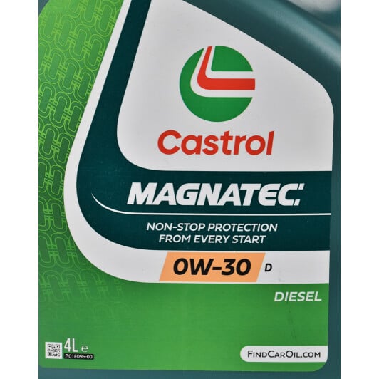 Моторное масло Castrol Magnatec D 0W-30 4 л на Chevrolet Kalos