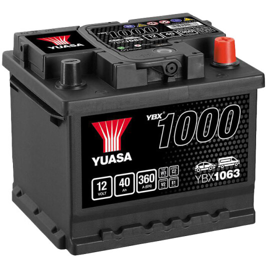 Акумулятор Yuasa 6 CT-40-R YBX 1000 YBX1063