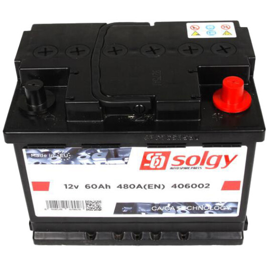 Аккумулятор Solgy 6 CT-60-R 406002