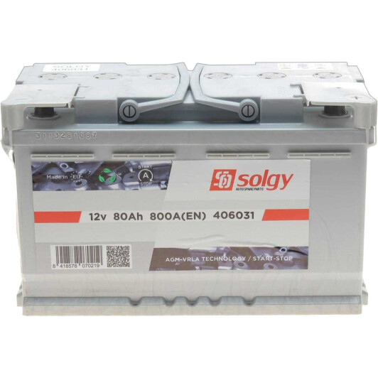 Акумулятор Solgy 6 CT-80-R 406031