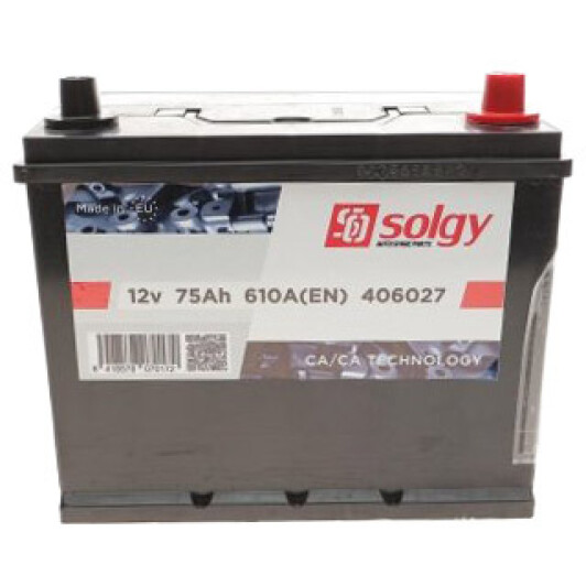 Аккумулятор Solgy 6 CT-75-R 406027