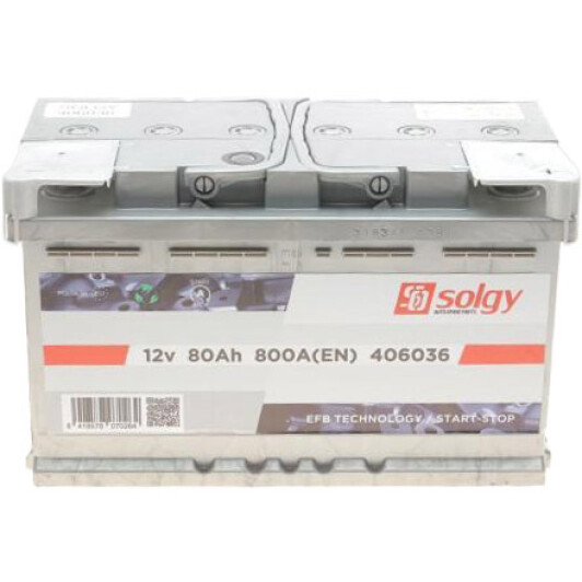Акумулятор Solgy 6 CT-80-R 406036