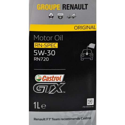 Моторна олива Renault / Dacia GTX RN-Spec 5W-30 1 л на Jaguar XF