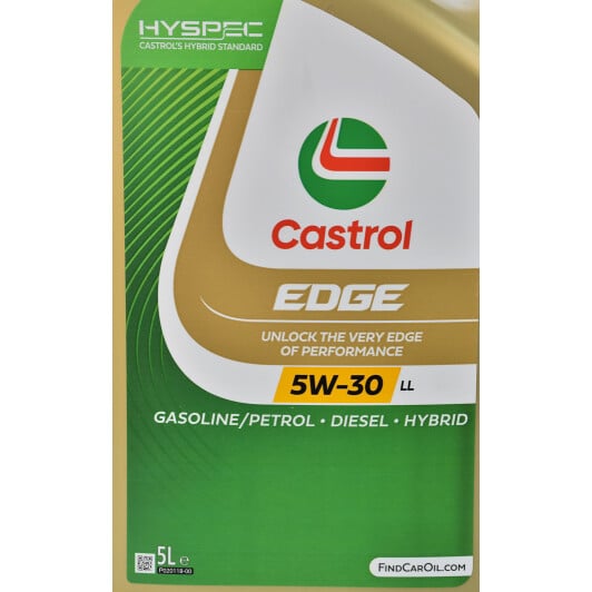 Моторное масло Castrol EDGE LL 5W-30 5 л на Hyundai ix35