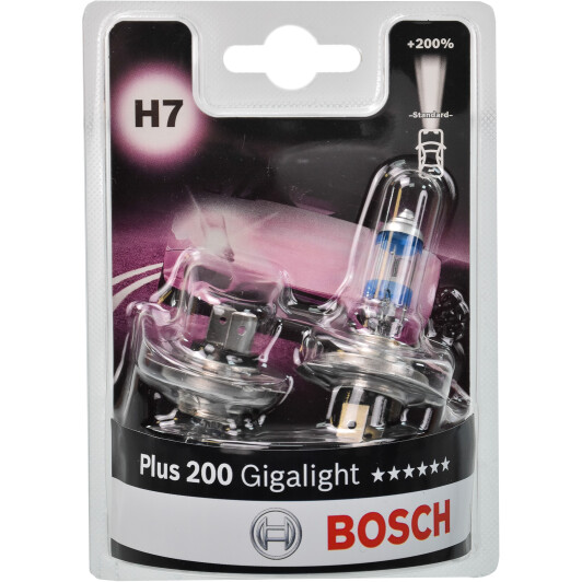 Автолампа Bosch Plus 200 Gigalight H7 PX26d 55 W 1987301436