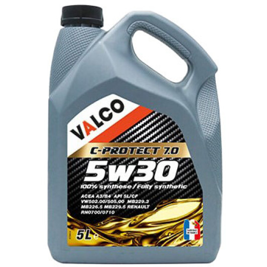 Моторное масло Valco C-PROTECT 7.0 5W-30 5 л на Chevrolet Niva