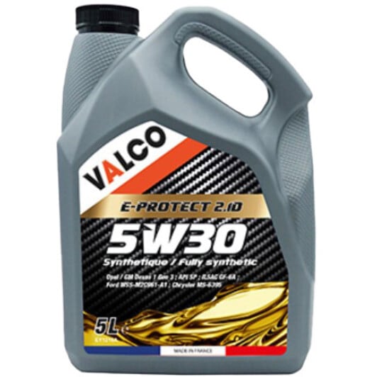 Моторное масло Valco E-PROTECT 2.1D 5W-30 5 л на Chevrolet Corvette