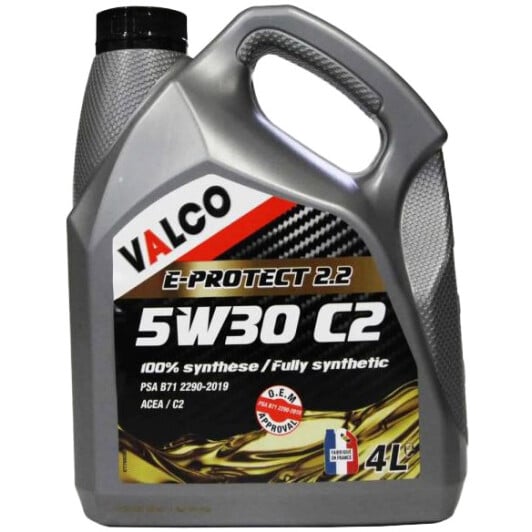 Моторное масло Valco E-PROTECT 2.2 5W-30 4 л на Toyota Aristo