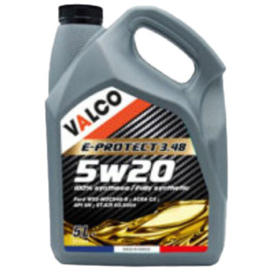 Моторное масло Valco E-PROTECT 3.48 5W-20 5 л на Chevrolet Corvette