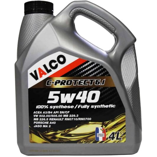 Моторное масло Valco C-PROTECT 6.1 5W-40 4 л на Toyota Camry