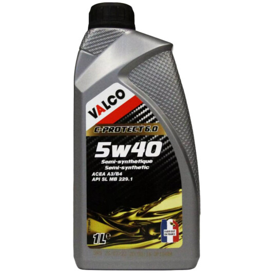 Моторное масло Valco C-PROTECT 6.0 5W-40 1 л на Hyundai ix20