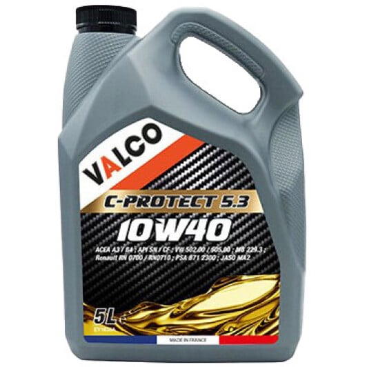 Моторное масло Valco C-PROTECT 5.3 10W-40 4 л на Peugeot 1007