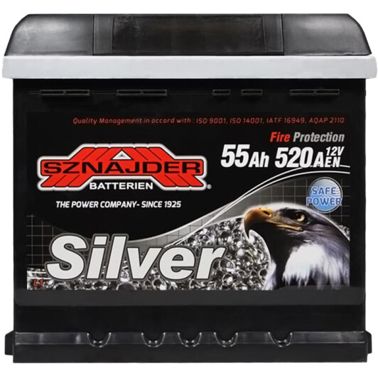 Аккумулятор SZNAJDER 6 CT-55-R Silver 55583